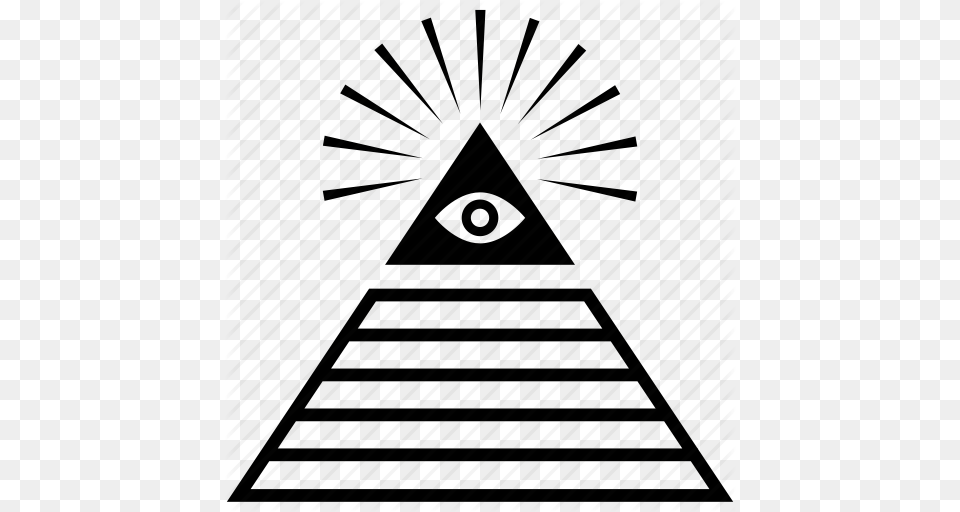 Pyramid Eye Clipart Eye Of Providence Clip Art, Triangle, Architecture, Building, Christmas Free Png Download