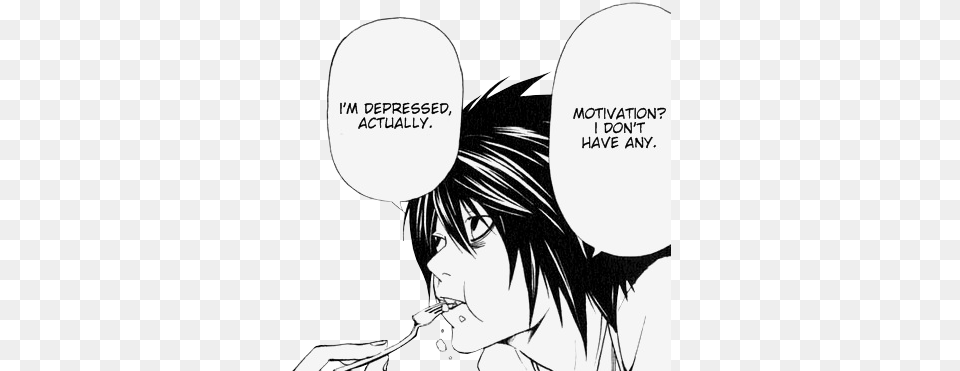 Quote Anime Manga L Death Note Transparent Light Death Note Lockscreen, Book, Comics, Publication, Adult Free Png Download