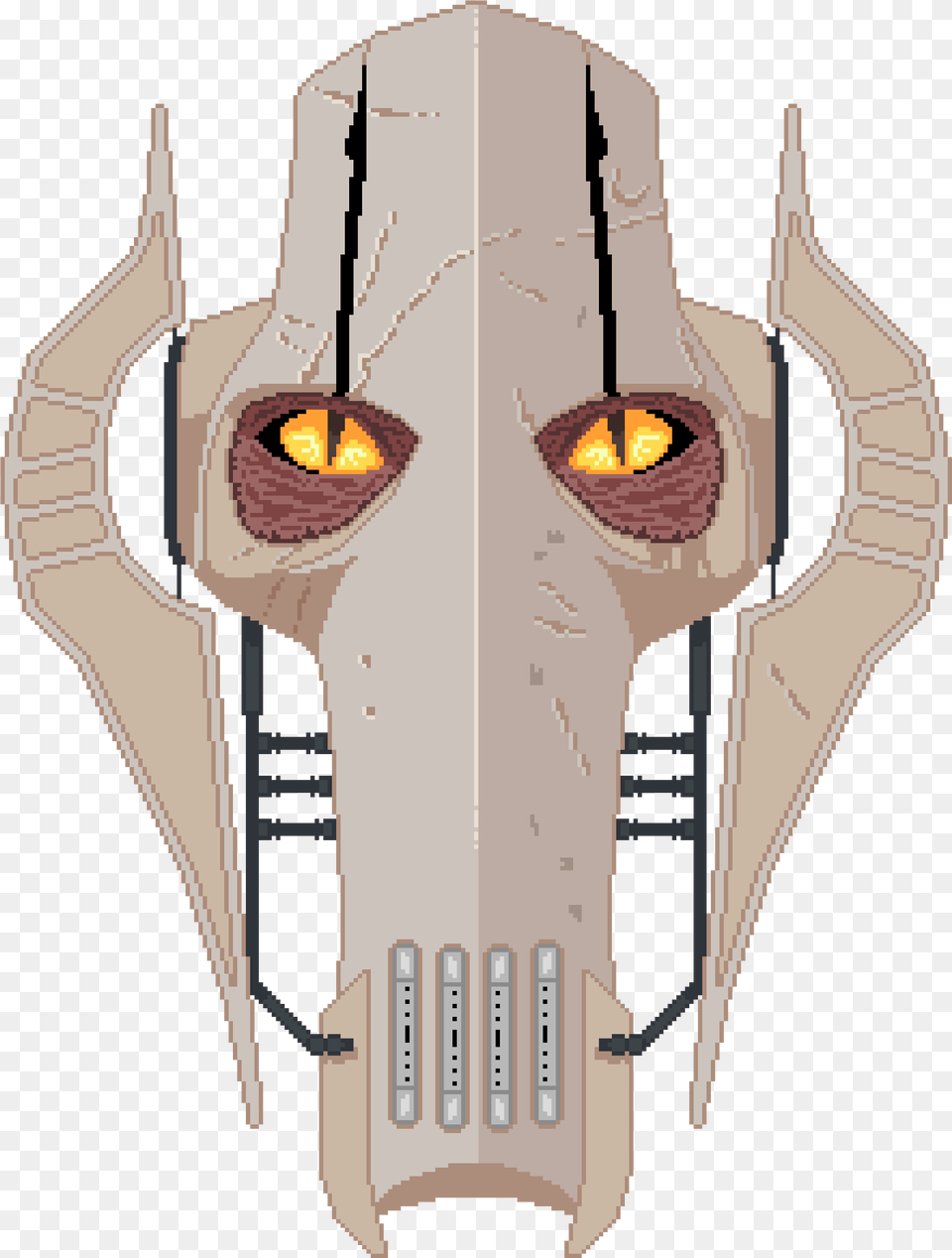 Qymaen Jai General Grievous Pixel Art Star Wars, Person, Face, Head Free Png Download