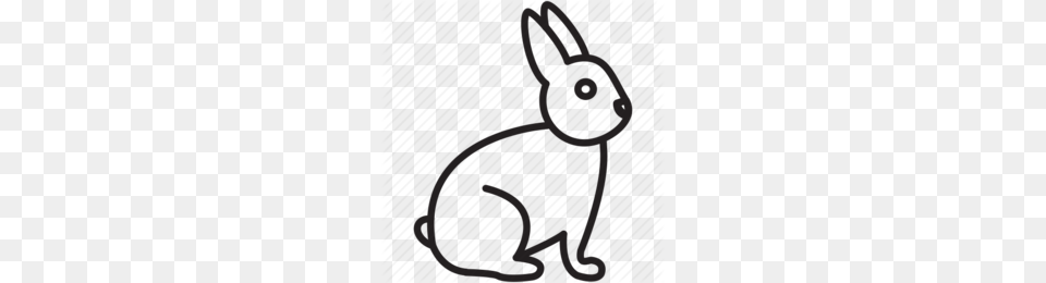 Rabbit Icon Clipart Domestic Rabbit Hare Clip Art, Animal, Bow, Mammal, Weapon Free Png Download