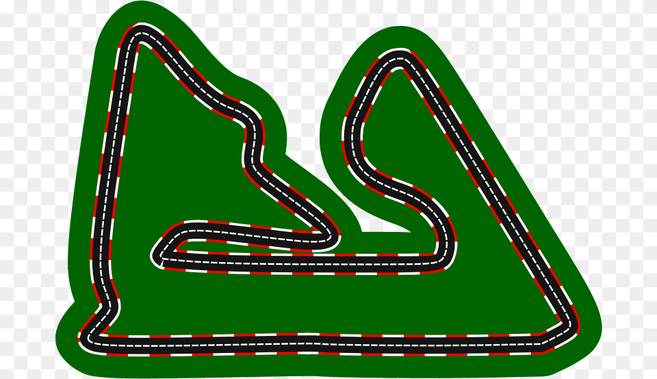 Download Racetrack Clipart Race Track Auto Racing Clip Art, Triangle, Device, Grass, Lawn Free Png