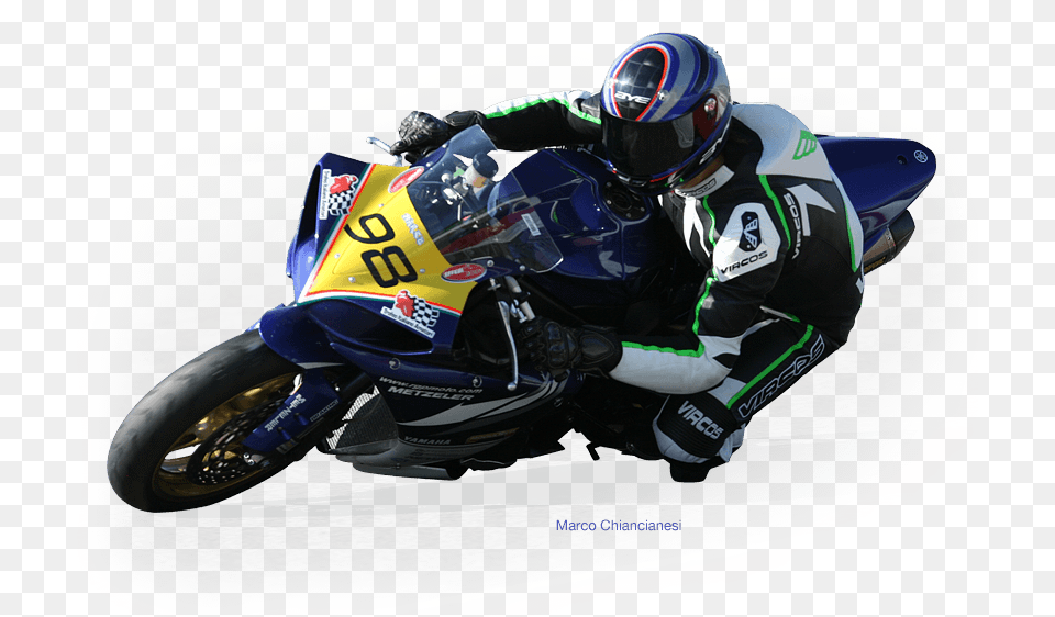 Download Racing Motorbike Transparent Motor Bike Racer, Crash Helmet, Helmet, Adult, Transportation Png Image