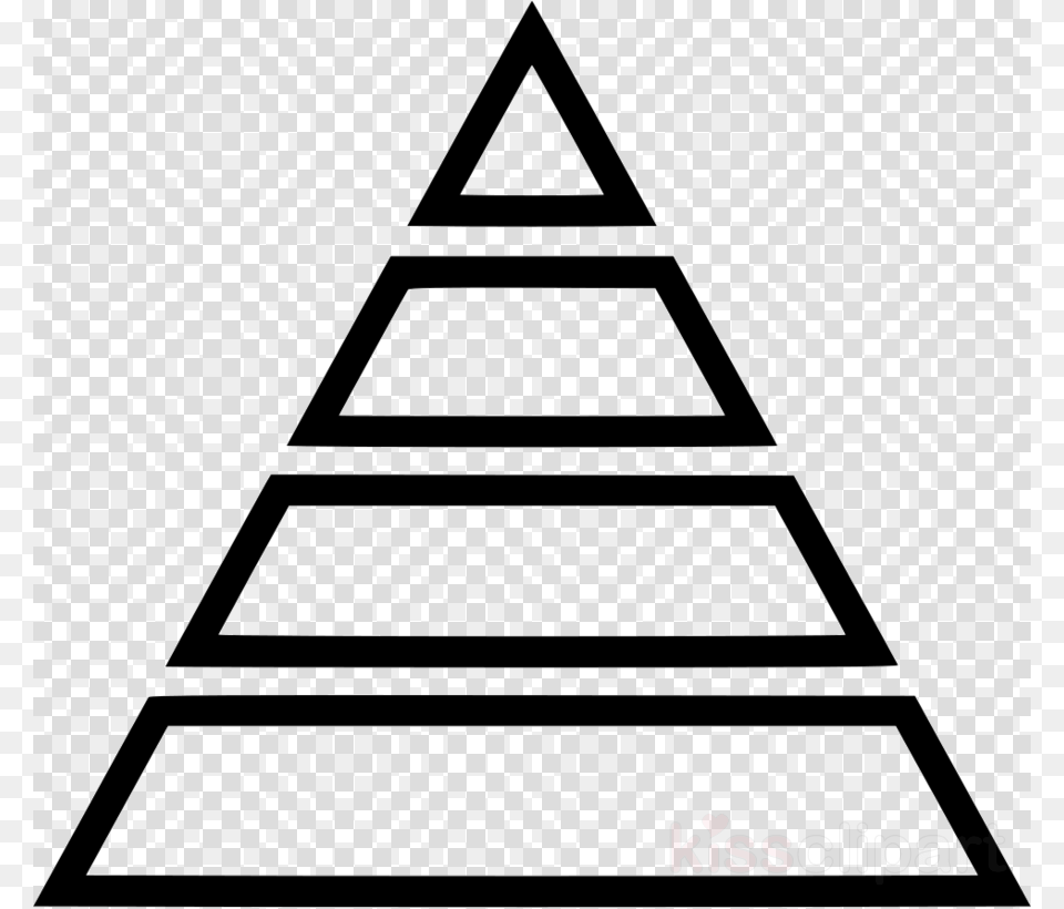 Radiation Hazard Symbol Clipart Hazard Symbol Black And White Pyramid Clipart, Triangle Free Png Download