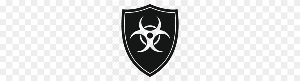 Download Radioactive Sign Clipart Biological Hazard Radioactive, Armor, Shield, Disk Free Transparent Png