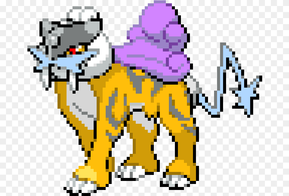 Download Raikou Pokemon Suicune Entei Raikou Pixel Full Entei Pokemon Pixel Art, Qr Code, Animal, Mammal, Person Png Image