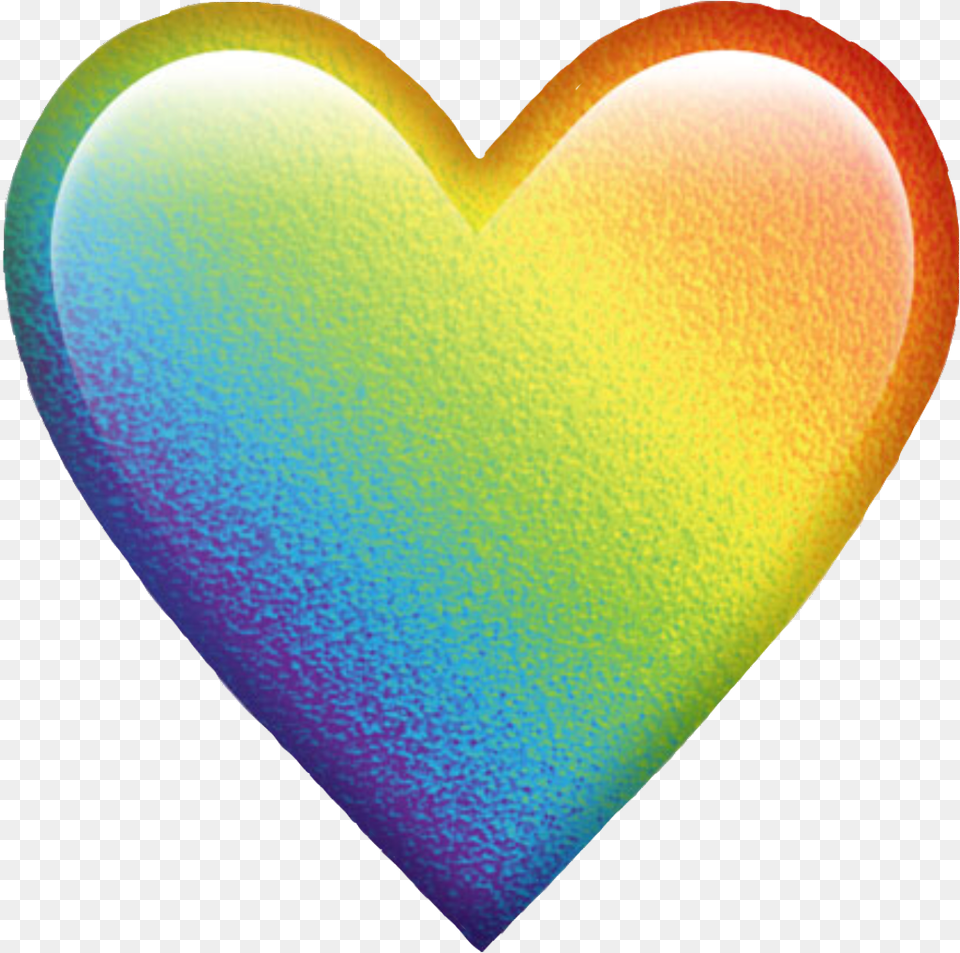 Download Rainbow Colorful Colors Emoji Heart Emojiheart Rainbow Heart Emoji, Balloon Free Png