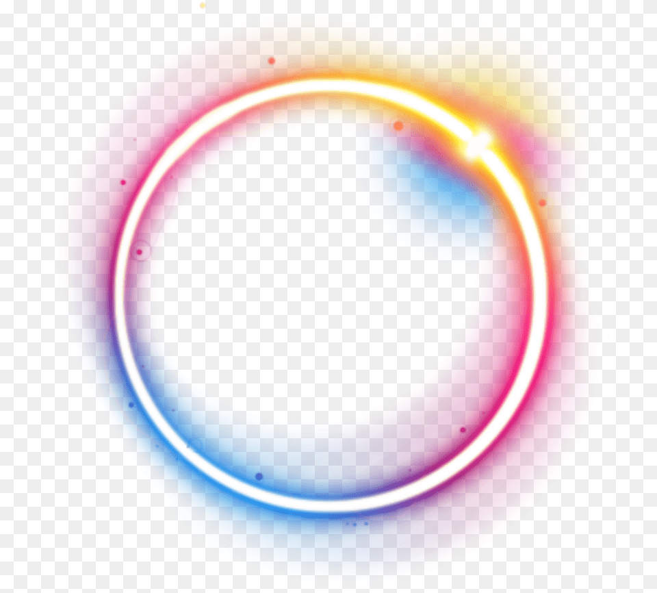 Download Rainbow Colorful Galaxy Frame Transparent Light Circle, Neon, Purple, Accessories, Disk Png Image