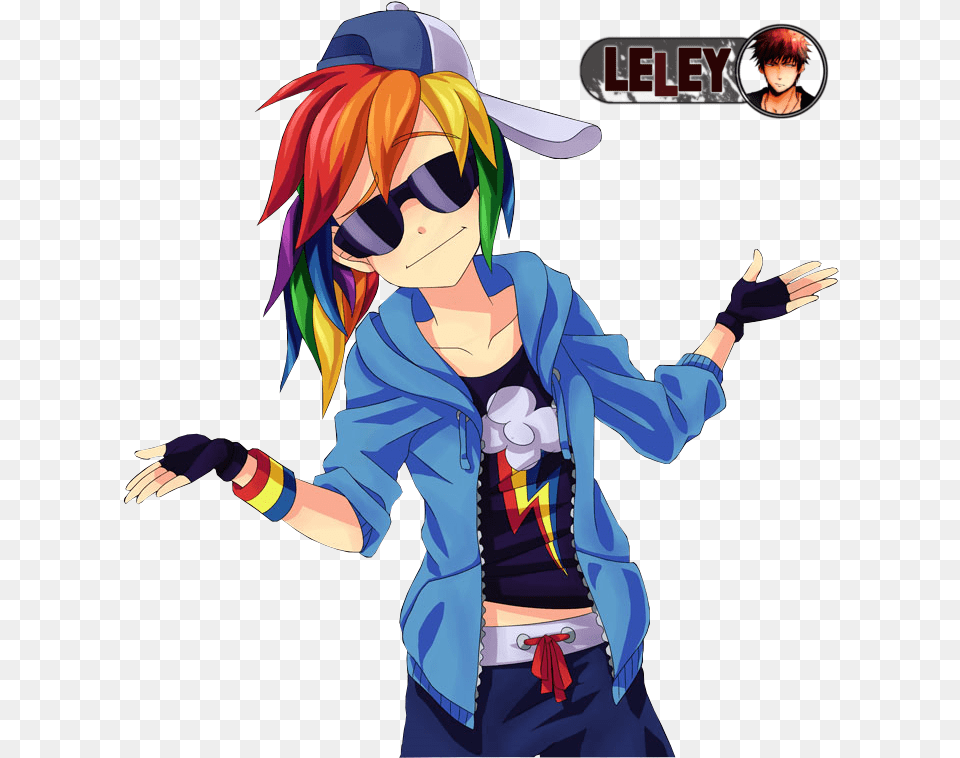 Download Rainbow Dash Sexy Human, Book, Comics, Publication, Adult Free Transparent Png