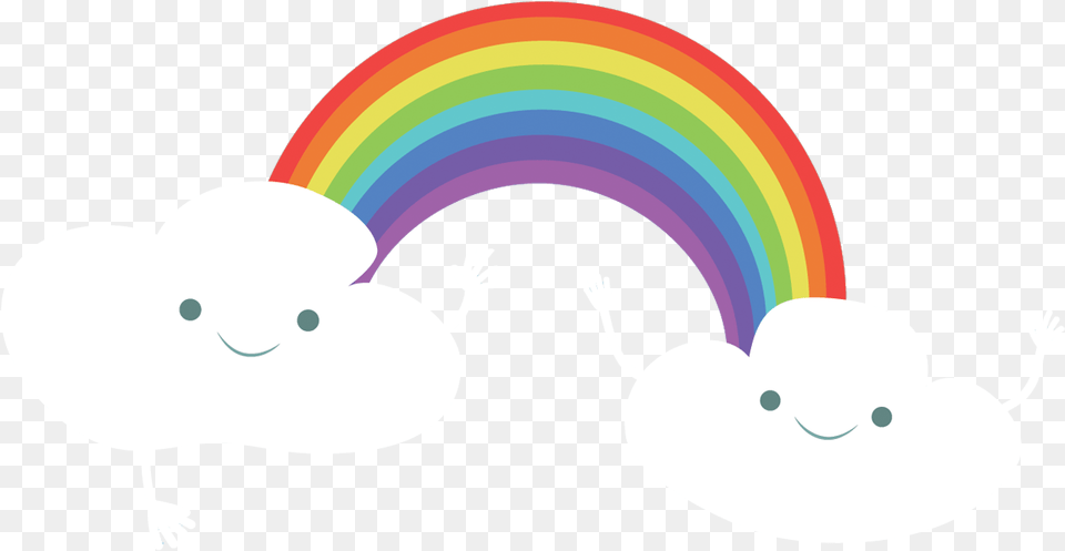 Download Rainbow Euclidean Vector Cloud Weather Fictional Character, Nature, Outdoors, Sky, Snow Png