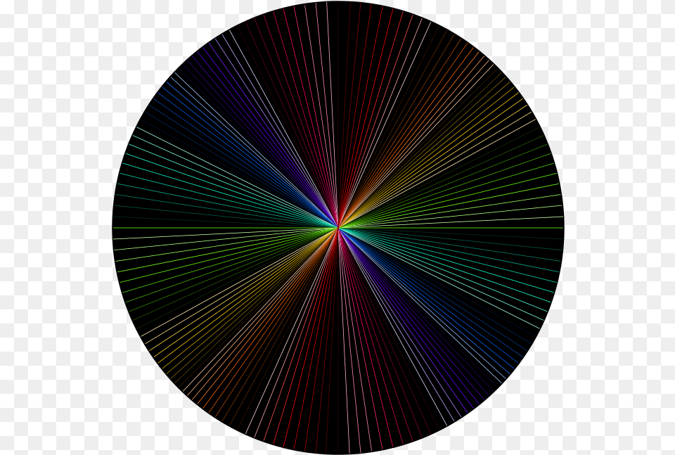 Download Rainbow Line Art Dlpngcom Circle, Laser, Light, Pattern, Accessories Png