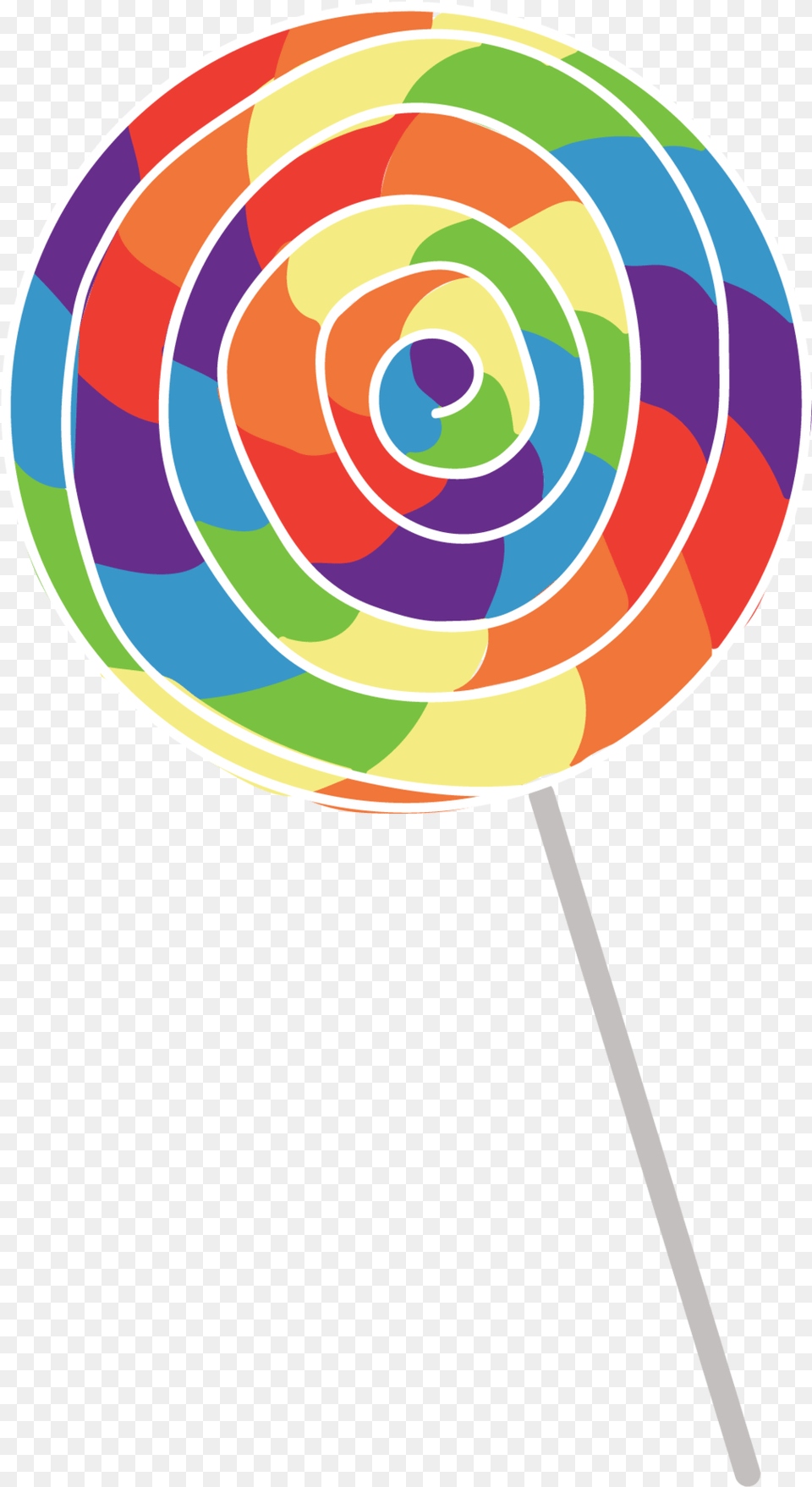 Download Rainbow Lollildpi Circle With No Rainbow Lollipop Clipart, Candy, Food, Sweets Free Png