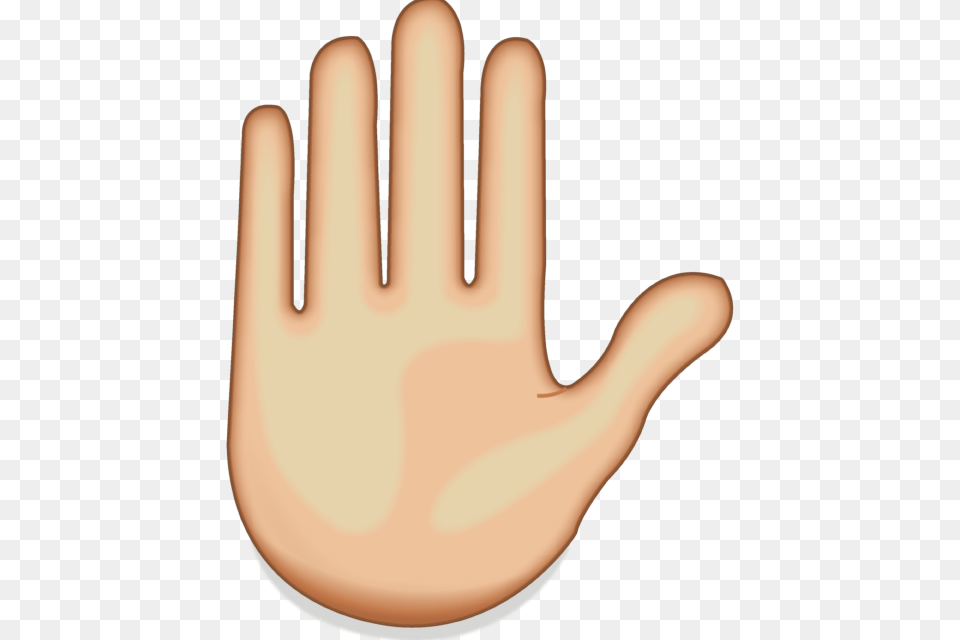Download Raised Hand Emoji Emoji Island, Body Part, Clothing, Finger, Glove Png Image