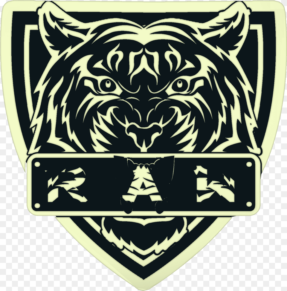 Download Raw Logo Laliga Saraswati Strips Pvt Ltd Full Gold Fierce Tiger, Emblem, Symbol, Blackboard Free Transparent Png