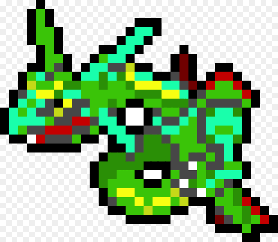 Rayquaza Pokemon Pixel Art Rayquaza, Pattern, Graphics, Accessories, Qr Code Free Png Download