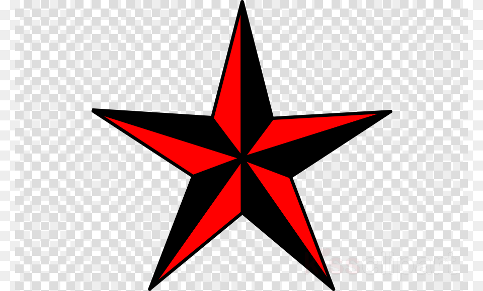 Red And Black Nautical Star Clipart Nautical, Star Symbol, Symbol, Qr Code Free Png Download