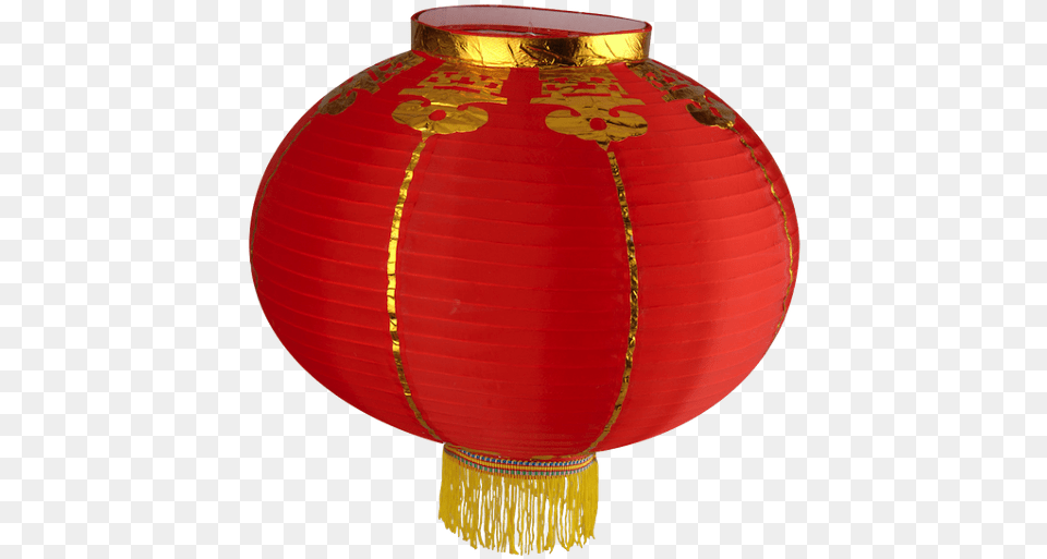 Download Red And Gold Chinese Lanterns Paper Lantern, Lamp, Lampshade Free Png
