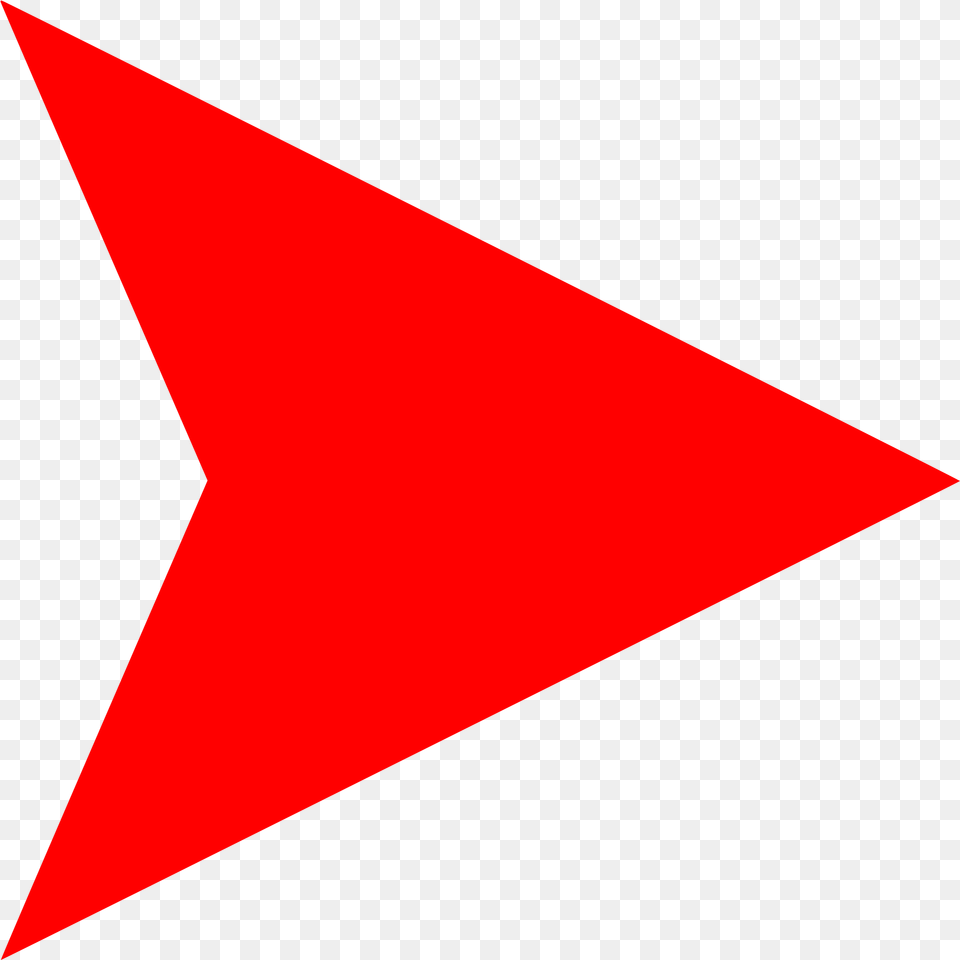 Download Red Arrow Right Clipart Red Triangle Flag Free Png