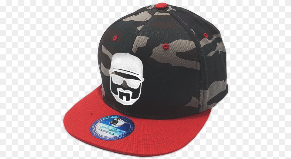 Red Camo Snapback Image Baseball Cap, Baseball Cap, Clothing, Hat, Hardhat Free Png Download