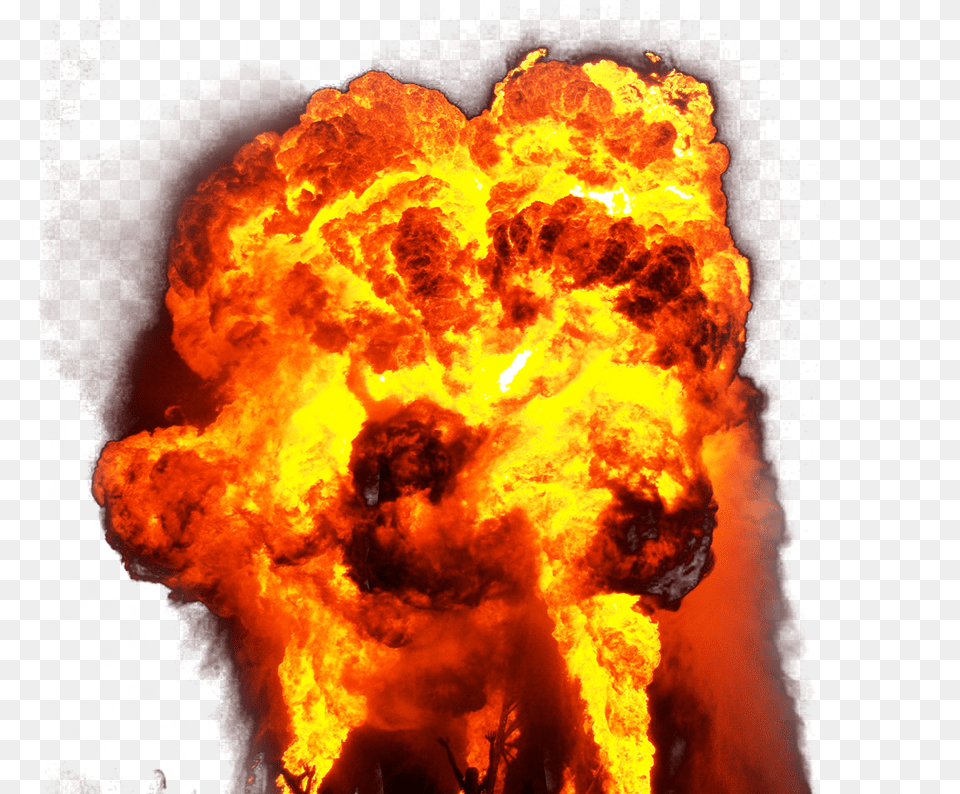 Red Flame Mushroom Cloud, Mountain, Nature, Outdoors, Bonfire Free Png Download