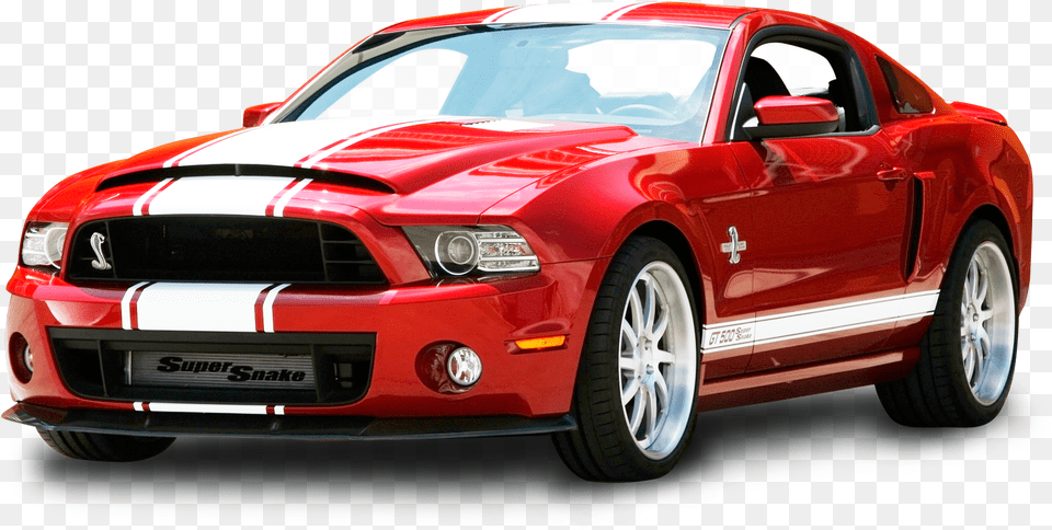Download Red Ford Mustang Shelby Gt500 Snake Car Image Mustang, Vehicle, Coupe, Transportation, Sports Car Free Png