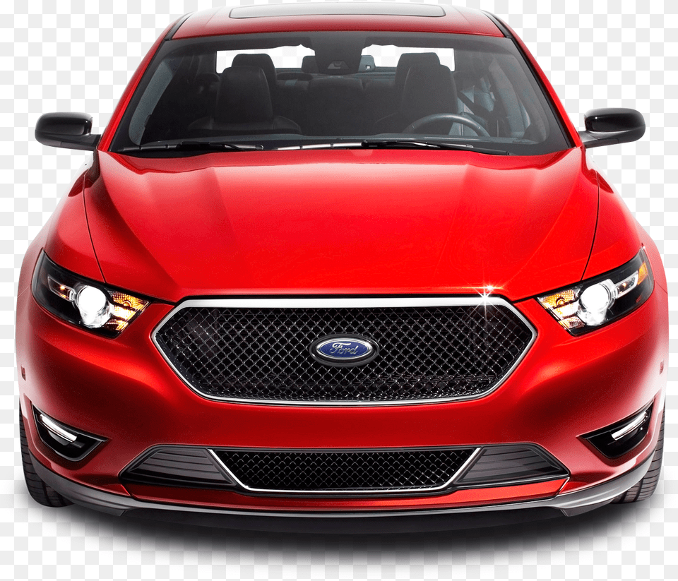 Download Red Ford Taurus Front Car Front Car, Vehicle, Sedan, Transportation, Bumper Png Image