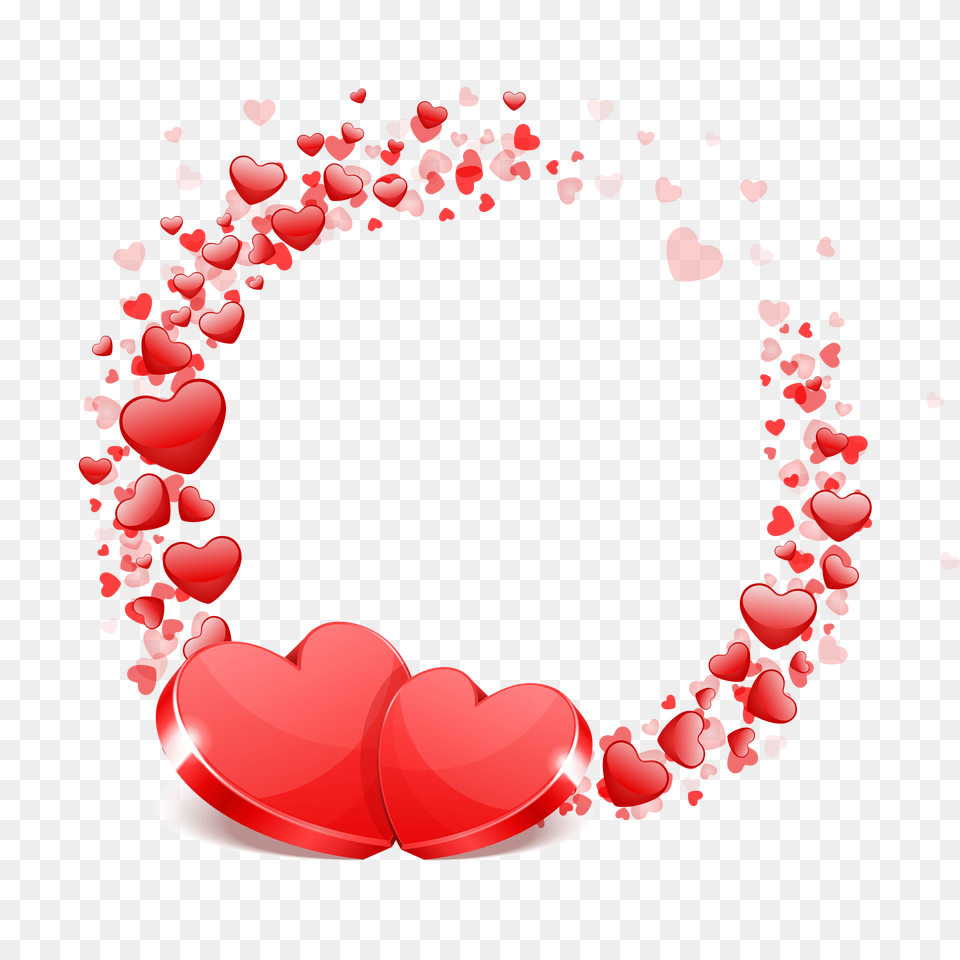 Download Red Hearts Festive Vector Love Heart, Flower, Petal, Plant Png Image
