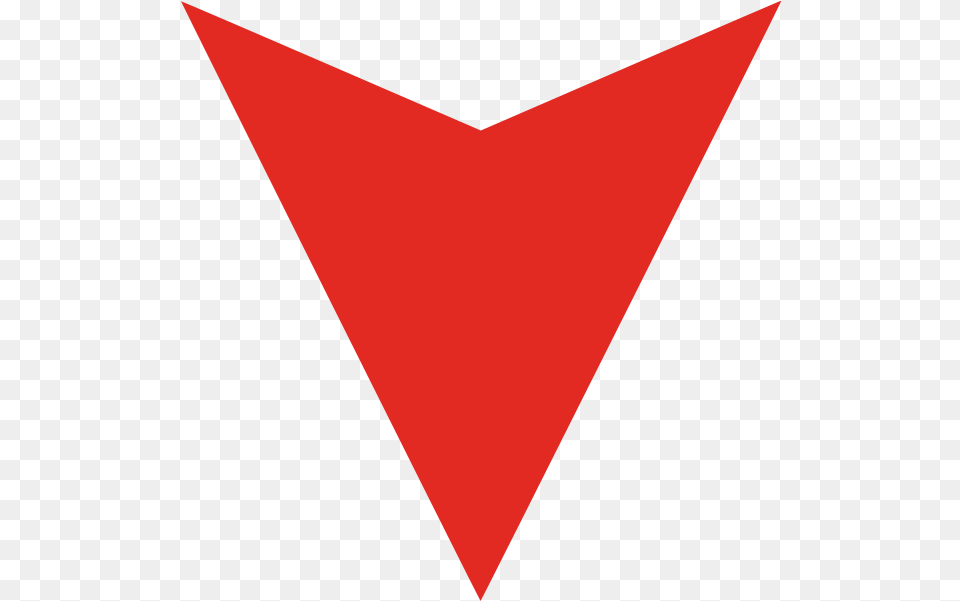Red North Arrow Icon Red Arrow Point, Triangle Free Png Download
