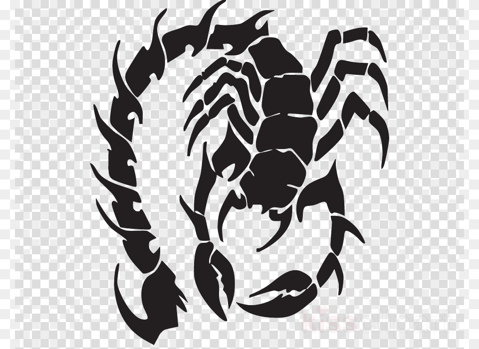 Red Scorpion Tribal Clipart Scorpion Tattoo Tatuirovki V Vide Skorpiona, Stencil, Home Decor, Pattern, Adult Free Png Download