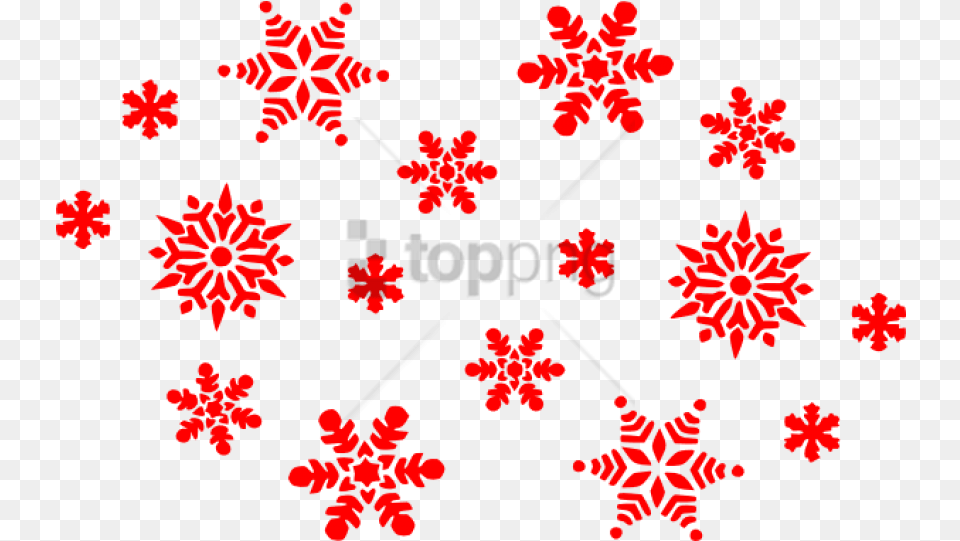 Download Red Snowflakes Red Christmas Snowflakes, Art, Pattern, Outdoors, Nature Free Transparent Png