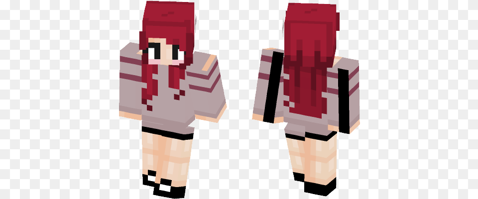 Download Red Star Minecraft Skin For Rinko Shirokane Minecraft Skin, Person Free Png