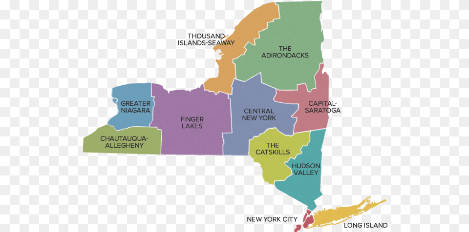 Download Regions Of New York State New York Regions Map Map New York In The 1600s, Atlas, Chart, Diagram, Plot Png