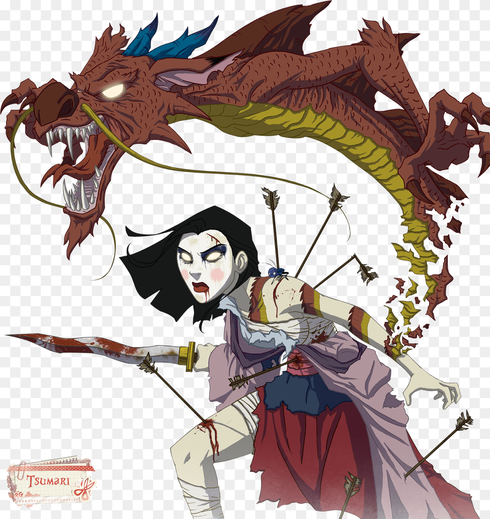 Download Renders Mulan Mushu Zombie Dragon Fleche Sabre Epee Twisted Disney Princesses, Adult, Person, Female, Woman Png Image