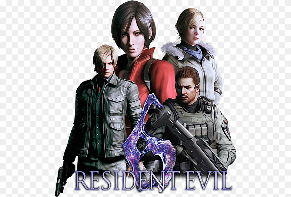 Download Resident Evil Resident Evil 6 Icon, Adult, Weapon, Person, Jacket Png Image