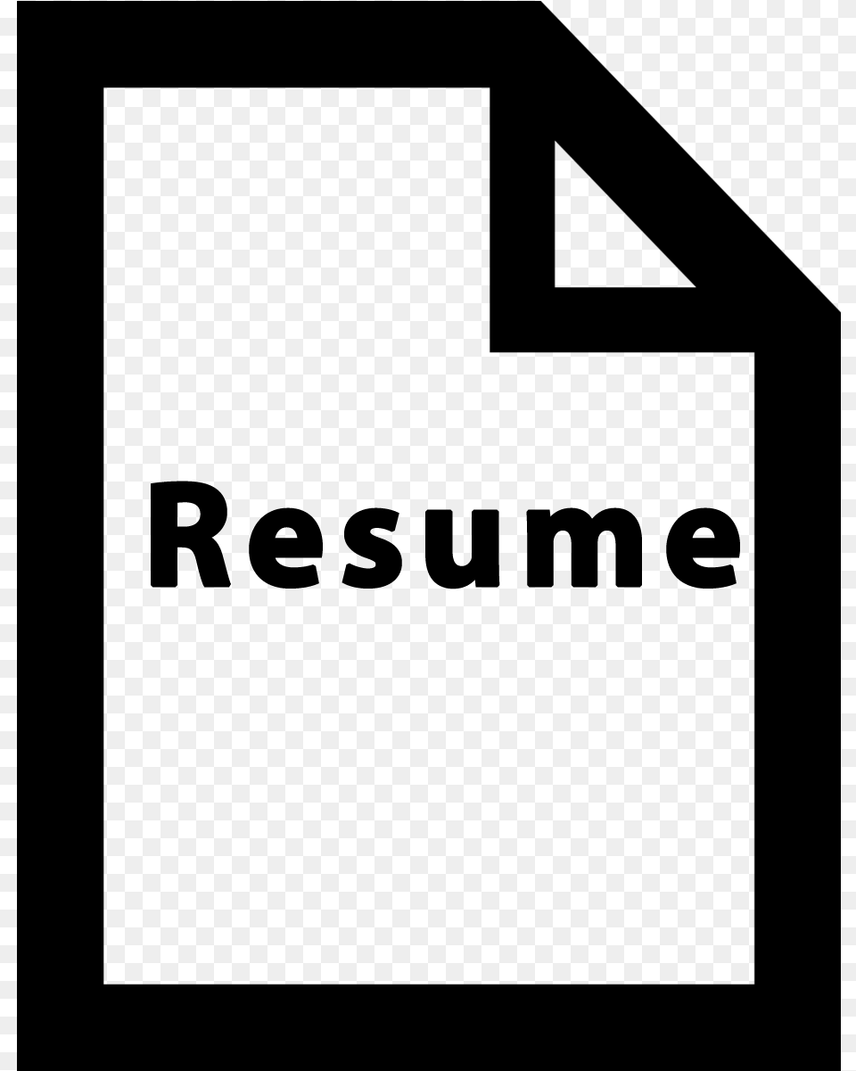 Resume Icon Transparent Background, Gray Free Png Download