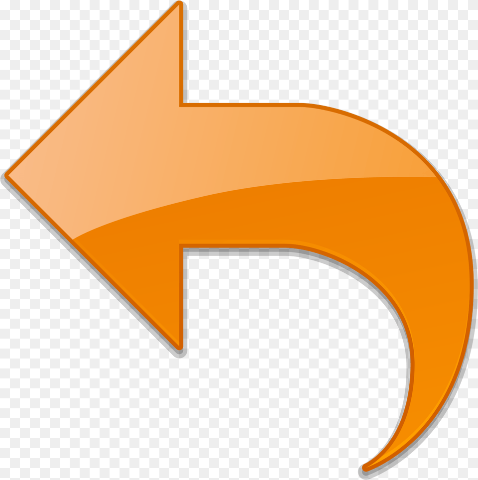Download Return Button Icon Orange Hd Uokplrs Arrow Return, Logo Free Png
