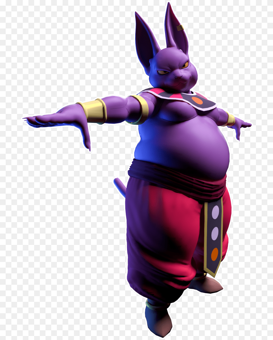 Rey Beerus With No Champa T Pose, Purple, Baby, Person Free Png Download