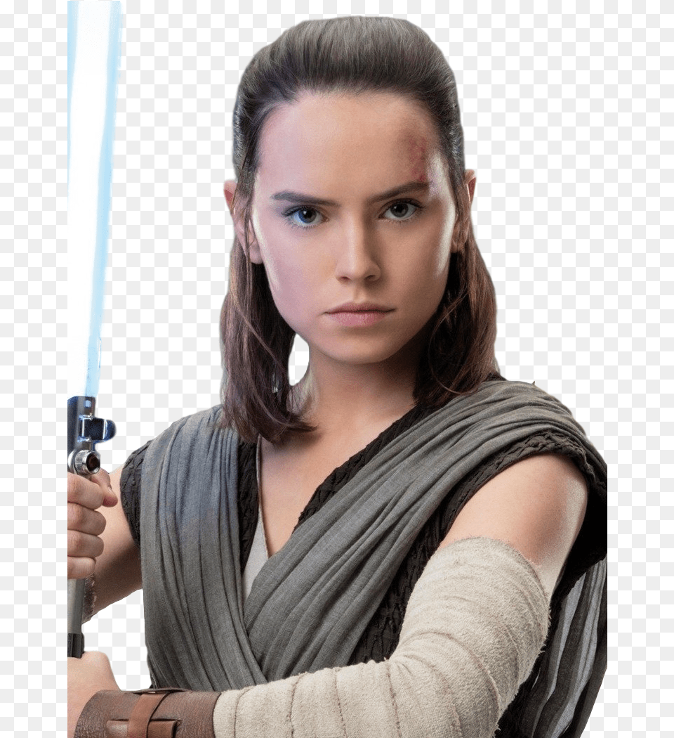 Download Rey The Last Jedi Jpg Star Wars Characters Rey, Weapon, Sword, Portrait, Photography Png