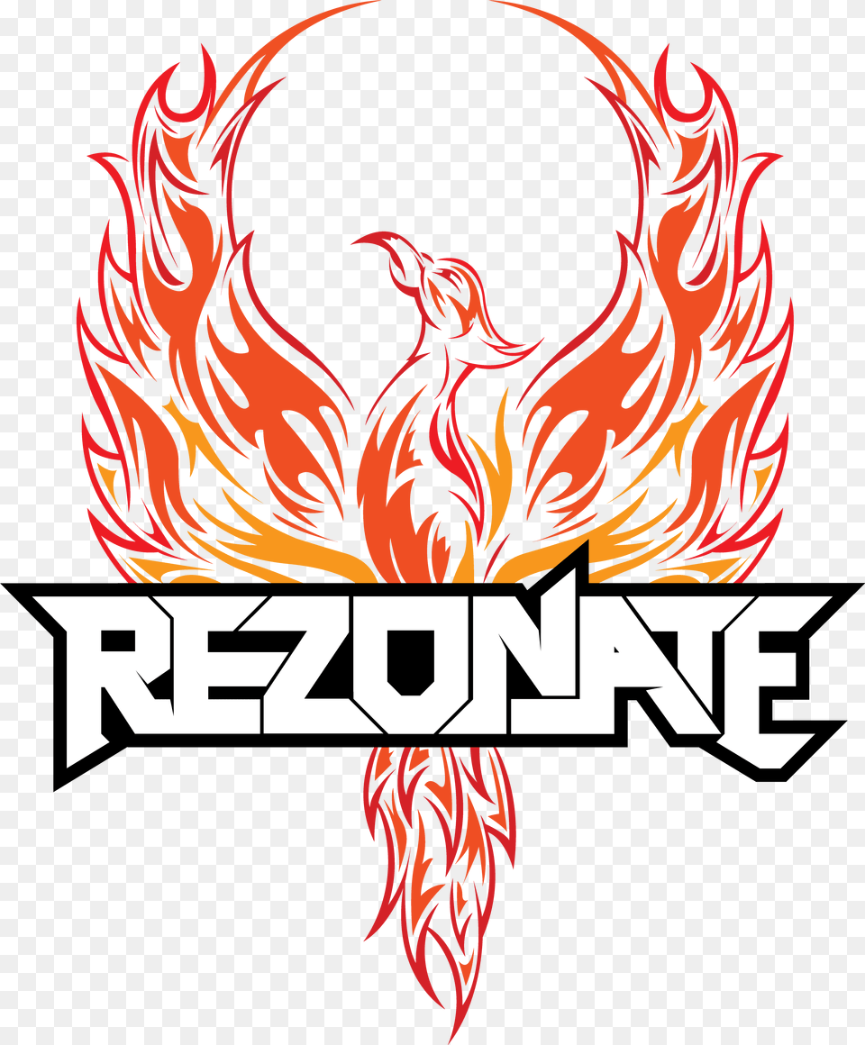 Rezonate Monstercat Artist Logo Transparent Monstercat Rezonate Logo, Person, Fire, Flame, Emblem Free Png Download
