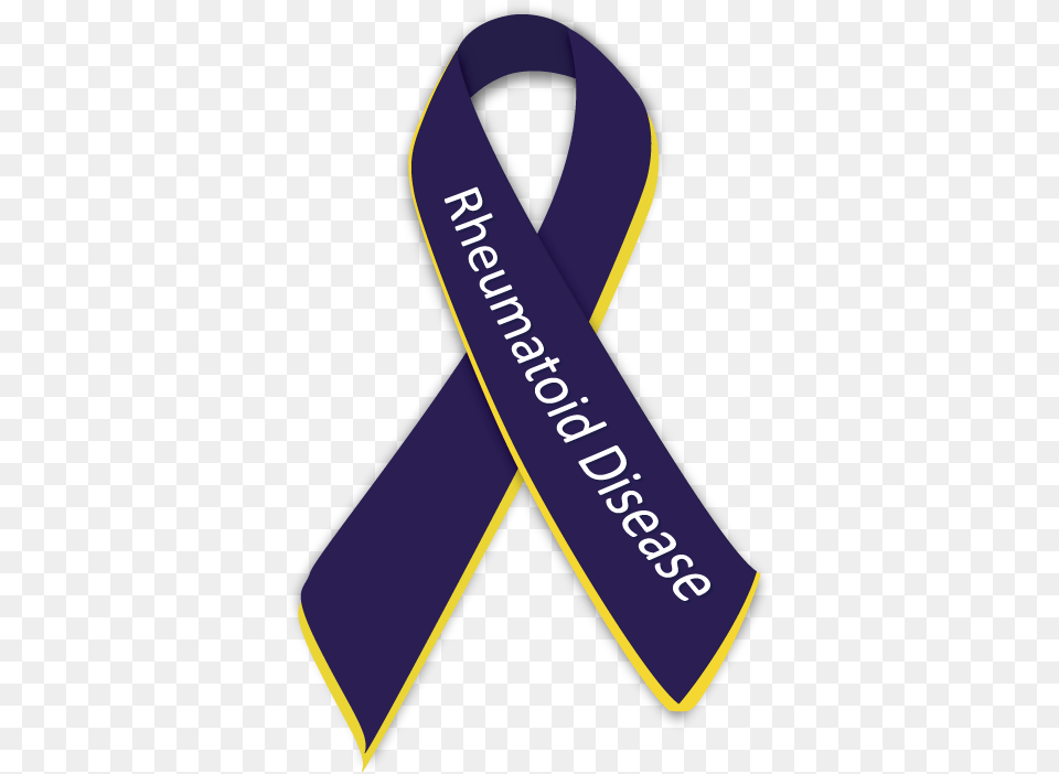 Download Rheumatoid Disease Ribbon Hd Uokplrs Rheumatoid Arthritis Awareness Logo, Sash Png