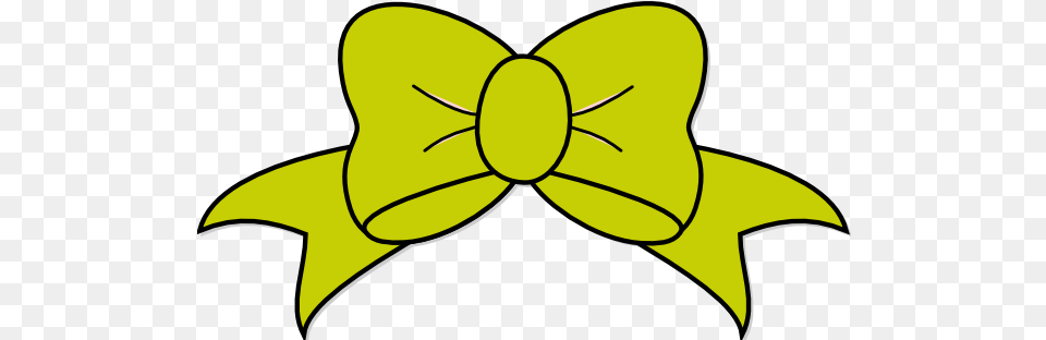Download Ribbon Clipart Yellow Bow Background Hair Bow Clip Art, Accessories, Formal Wear, Tie, Green Free Transparent Png