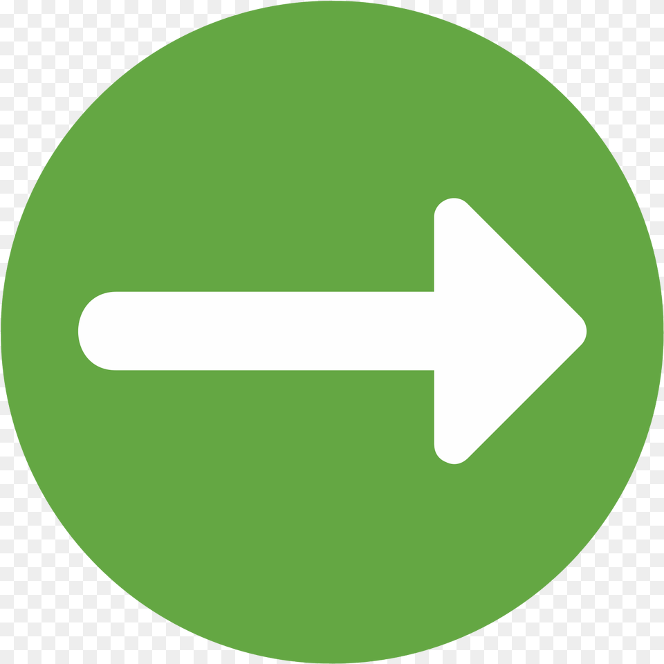 Download Right Arrow Icon Green Circle With Arrow Icon Right Arrow Circle Icon, Sign, Symbol, Road Sign, Disk Free Png