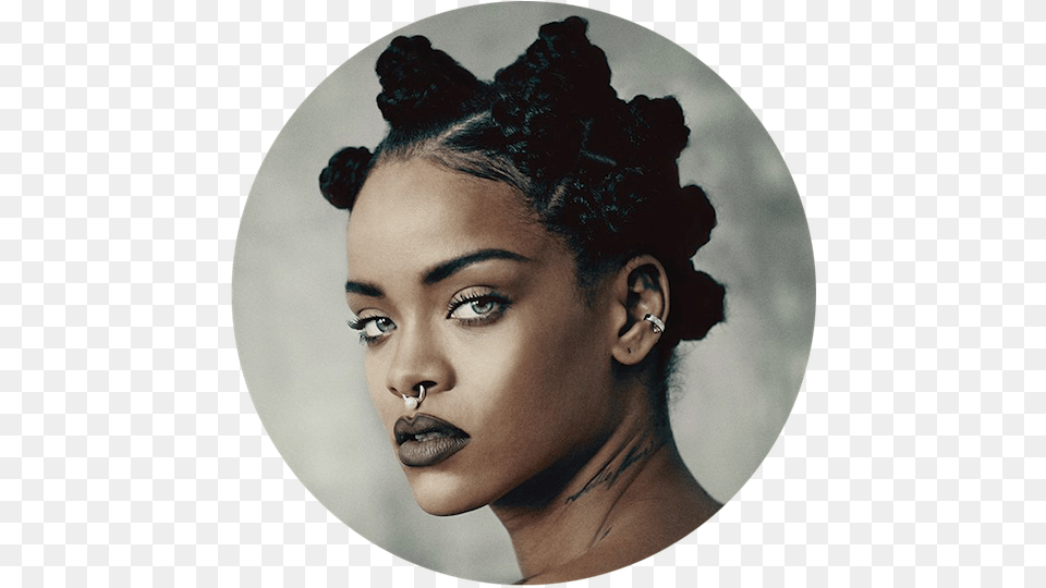 Download Rihanna Septum Piercing On Black Women, Accessories, Portrait, Photography, Person Png