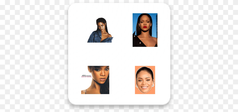 Download Rihanna Whatsapp Stickers Hair Design, Woman, Portrait, Photography, Person Free Png