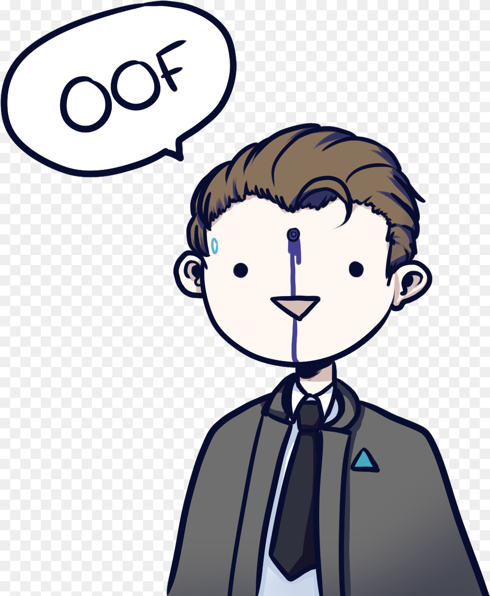 Roblox Face Oof Detroit Become Human Meme, Book, Comics, Publication, Baby Free Png Download