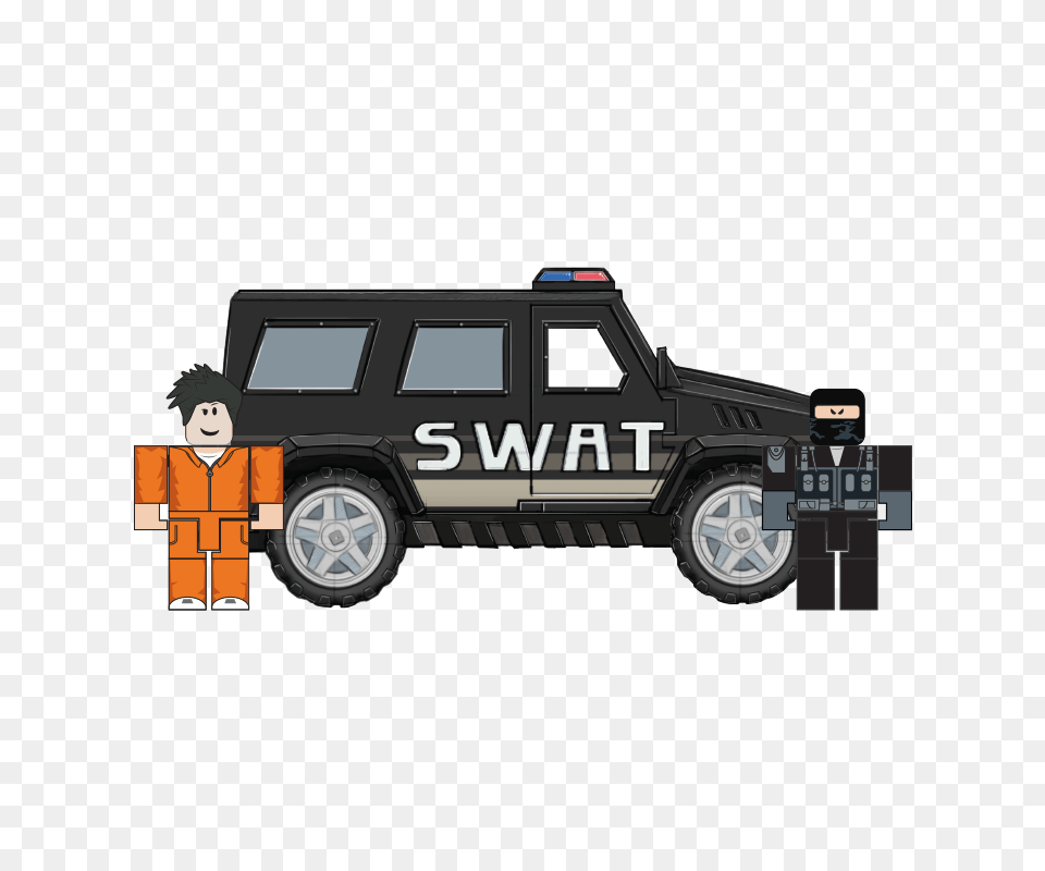 Download Roblox Jailbreak Swat Unit Toy Automotive Decal, Transportation, Van, Vehicle, Machine Png Image