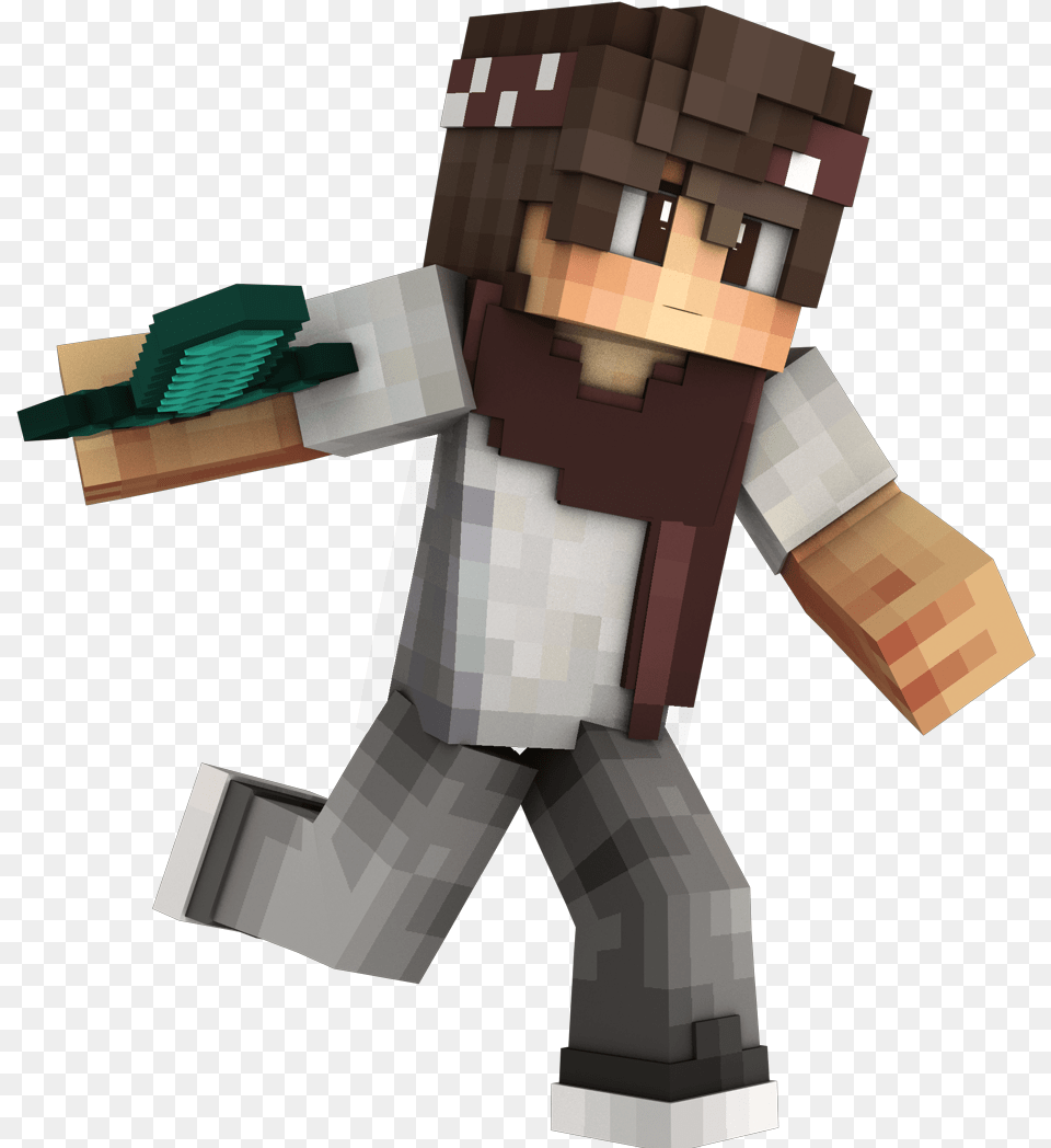 Roblox Rendering Toy Minecraft Figurine Hd Image Cinema 4d Minecraft Render, Clothing, Glove, Cleaning, Person Free Png Download