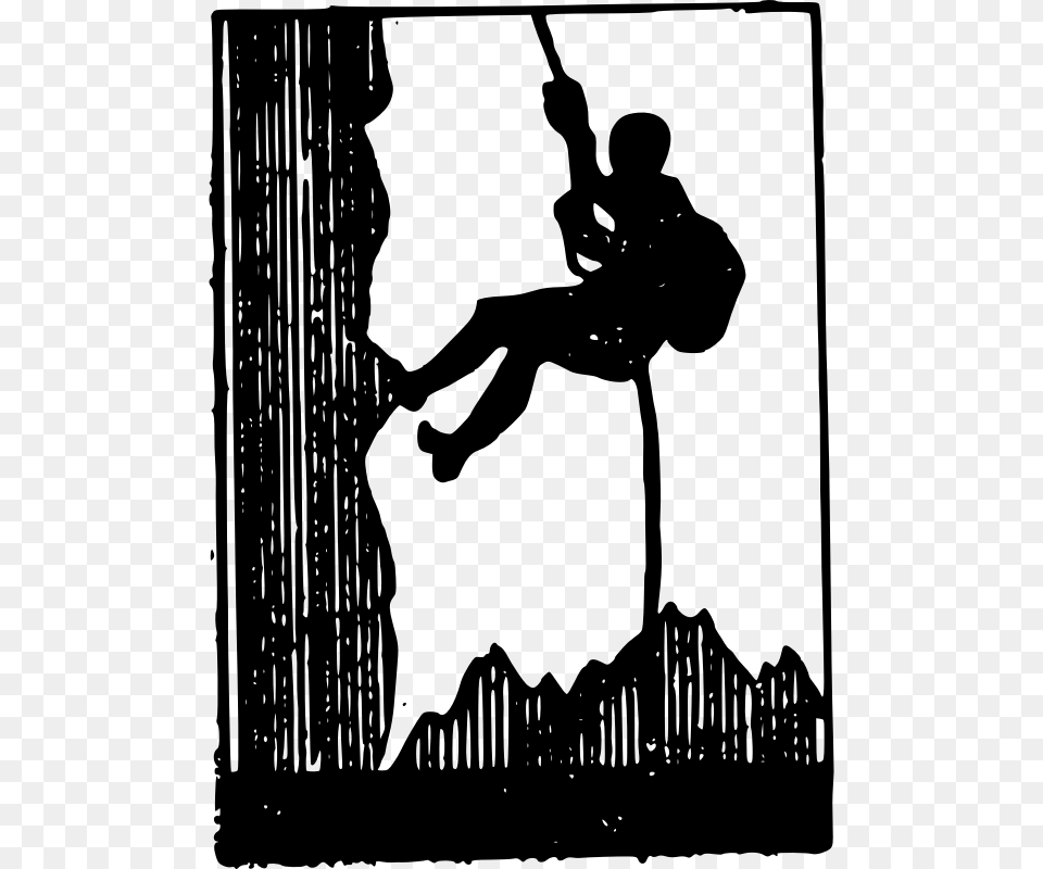 Rock Climbing Clipart Climbing Clip Art Clipart Gray Free Png Download