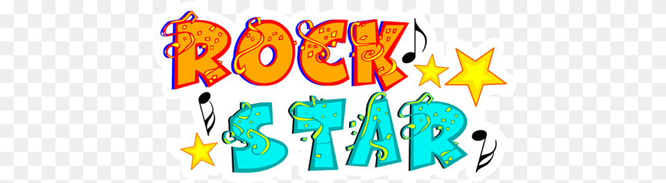Download Rock Star Sticker You Are Star Stickers Image You Rock No Background, Symbol, Number, Text, Art Free Png