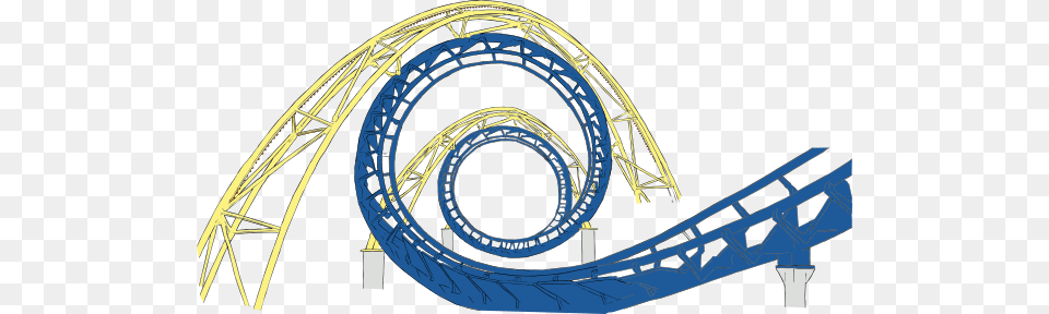 Download Roller Coaster Tracks Clipart, Amusement Park, Fun, Roller Coaster Free Png