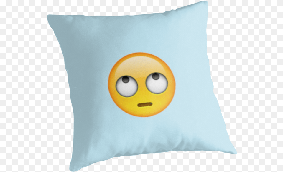 Download Rolling Eyes Emoji Iphone Pillows Full Size Cushion, Home Decor, Pillow, Baby, Person Png